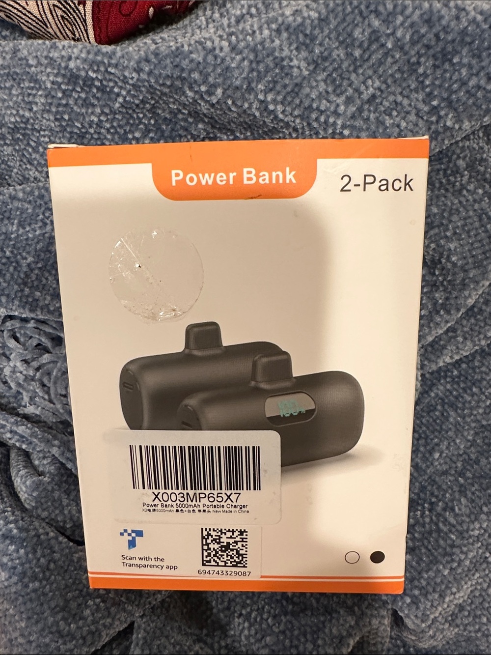 Portable Power Bank 2-Pack in Black